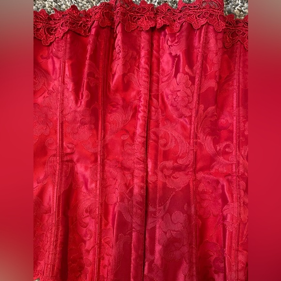 NWOT y2k Fredericks Red Corset - Picture 3 of 4